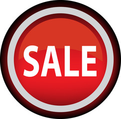 Векторный значок с надписью SALE