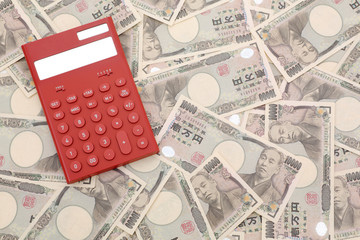 Fototapeta premium お金と計算機