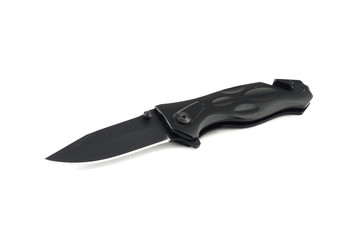 Black knife isolated
