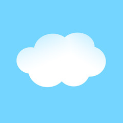 Cloud blue color symbol