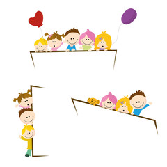 Naklejka premium cartoon kids