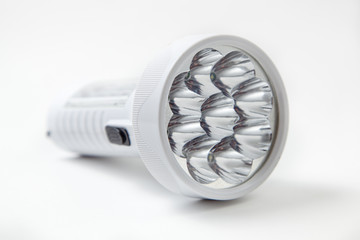 white electric Torch on white background 2