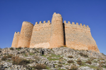 Fototapeta na wymiar Castillo de Berlanga de Duero, Soria (España)