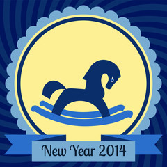 Happy new year 2014 vector