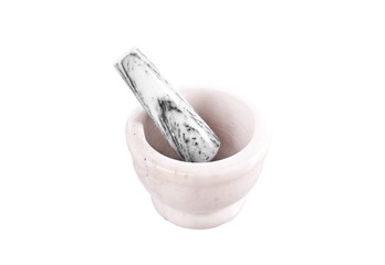 Porcelain mortar and pestle set