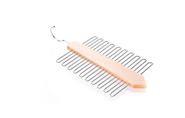 Tie hanger isolated on white