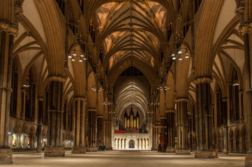 Lincoln Cathedral, England - obrazy, fototapety, plakaty