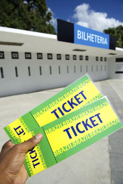 Soccer Fan Holds Two World Cup 2014 Brazil Tickets