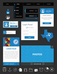 Flat user interface design kit