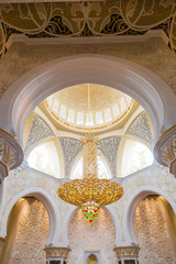 Abu Dhabi Sheikh Zayed Grand Mosque, beautiful interior