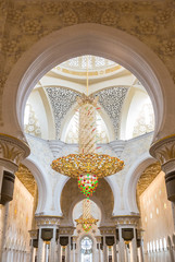 Abu Dhabi Sheikh Zayed Grand Mosque, beautiful interior