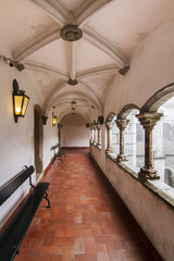 Fototapeta premium corridor section of the beautiful Palace of Pena
