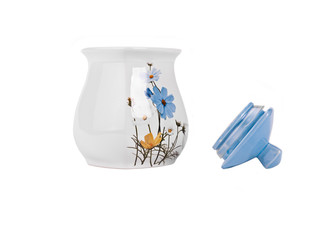 China jar isolated on white background