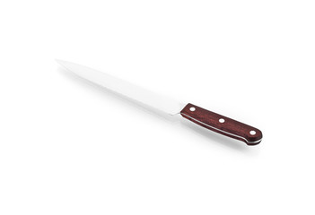 Kitchen knife isolated with clipping path
