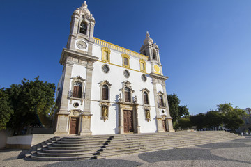 Fototapeta premium View of the beautiful church of Carmo located in Faro, Portugal.