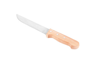 Kitchen knife isolated with clipping path