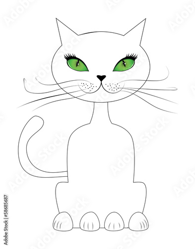 "Cartoon cat sit" Stock image and royalty-free vector files on Fotolia