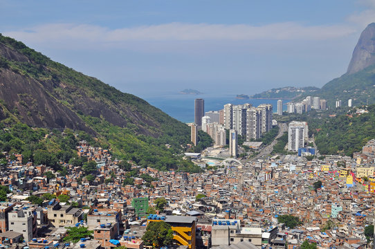 Favela Rocinha. Rio De Janeiro. Brazil.