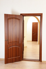 Open door in empty room