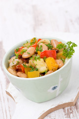 vegetable stew with beans, vertical