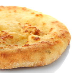 Pita bread isolated on white