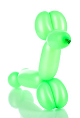 Simple balloon animal dog, isolated on white