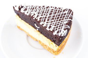 Brownie cheese cake