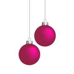 Weihnachtskugeln, pink