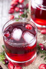 Chilled Cranberry Juice