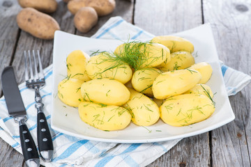Heap of fresh Potatoes
