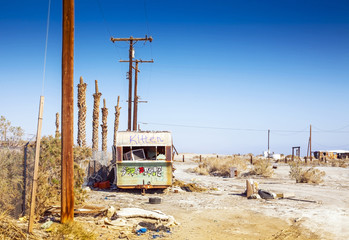 Salton Sea Beach in Kalifornien - obrazy, fototapety, plakaty