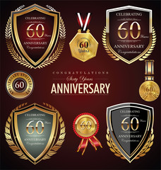 Anniversary retro background