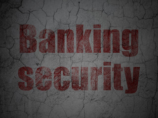 Security concept: Banking Security on grunge wall background