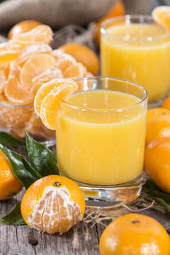 Fresh made Tangerine Juice