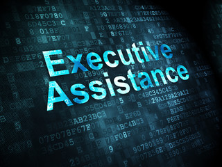 Business concept: Executive Assistance on digital background