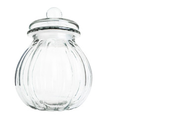 Empty cookie jar over white background - 58695875