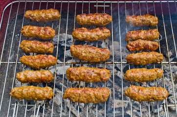 Cevapi on the BBQ