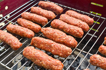 Cevapi on the BBQ