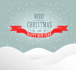 Merry Christmas greeting card