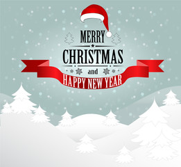 Merry Christmas greeting card