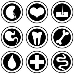 Medical icons. Vector set