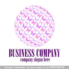 abstract business logo emblem vector