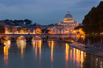 Obraz na płótnie Canvas View of Saint Peter's Basilica,Vatican