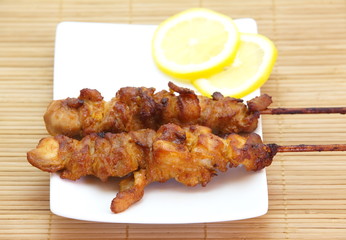 Delicious Asian Cuisine Chicken Satay