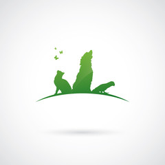 Fototapeta premium Pet shop label