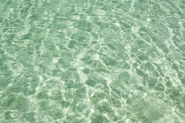 Water surface at tropical coast background