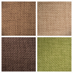 Fototapeta premium Set from four textile backgrounds