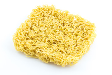 Instant noodles raw isolated