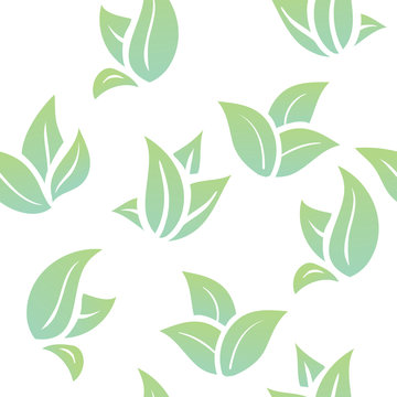 seamless background green leaves