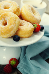 coffe and fresh donuts